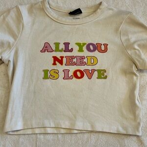 Cotton On Beatles Cropped Tee